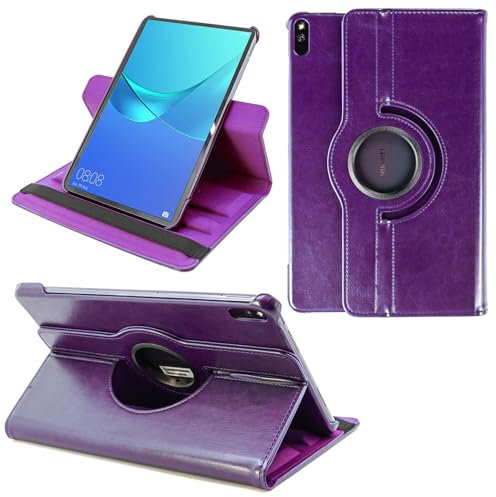 COOVY® 2.0 Funda para Huawei Mediapad M6 (10.8) / Matepad (10.8) Smart 360º Grados ROTACIÓN Cover Case Protectora Soporte Auto Sueño/Estela | Morado