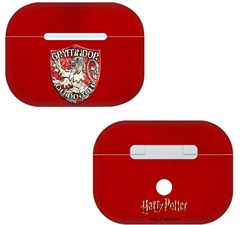 Head Case Designs Offizielle Harry Potter Gryffindor Quidditch Badge Prisoner of Azkaban V Vinyl Haut Aufkleber Abziehbild Abdeckung kompatibel mit Apple AirPods Pro