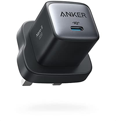 USB C Charger, Anker Nano II 30W Fast Charger Adapter, GaN II Compact Charger for MacBook Air/iPhone 13/13 Mini/13 Pro/Max, Galaxy S21/ S21+, Note 20/ Note 10, iPad Pro, Pixel, and More