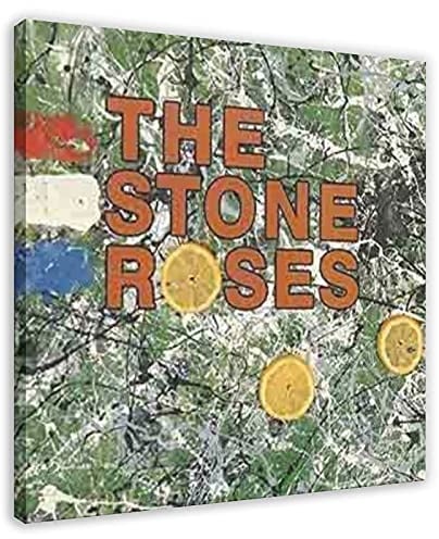 The Stone Roses Iconic Album Cover Canvas Poster Wall Art Decor Print Bild Gemälde für Wohnzimmer Schlafzimmer Dekoration 30 x 30 cm Rahmen: