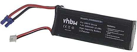 vhbw Akku kompatibel mit Hubsan BC6551 Drohne Multicopter Quadrocopter (3000mAh, 7,4V, Li-Polymer)