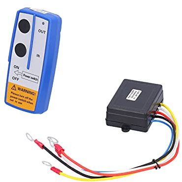 Kit Telecomando per Verricello Aramox 12V, Kit Ricevitore Trasmettitore Wireless per Verricello Elettrico 434MHz per Camion ATV SUV