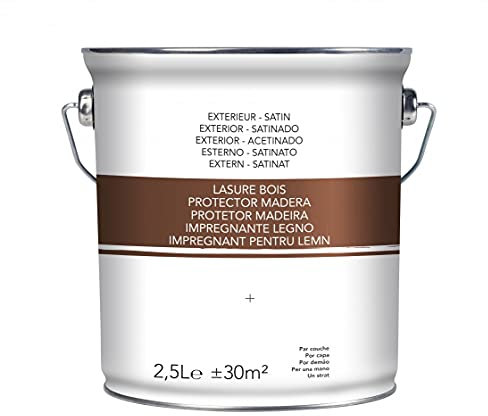 Lasure 2 ans chêne foncé satiné 2.5 l