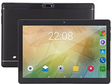 10 Pulgadas Tableta para Android, 32GB ROM 2GB RAM, Pantalla IPS 1960x1080, Tablet de Aleación de Aluminio de Alta Velocidad DSDS, Octa Core, Llamada de Teléfono 3G, WiFi, Pantalla Táctil HD(Negro)