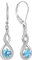 Starchenie Unendlichkeit Ohrringe 925 Sterling Silber Geburtsstein Verdrehter Schmuck für Damen