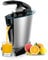 Cecotec Spremiagrumi elettrico a braccio EssentialVita Hyden 600 Steel. 600 W, Filtro in acciaio inossidabile, 2 Coni rimovibili, Leva di pressione, Sistema antigoccia, Lavabile in lavastoviglie.