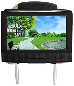 Z ZOTHINGTON Car Headrest Mount Holder for Swivel and Flip Type Portable DVD Player fits All 7 to 11 Inch DVD Player - Portable DVD Player Car Holder for Kids in Back Seats (Black)