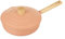 KASANOVA Padella Antiaderente Alta vari colori Pot Art 24 cm con Coperchio Innovativo, padella antiaderente 24 cm, Ideale per Cotture Lente e Stufati (Rosa, 24 Cm)