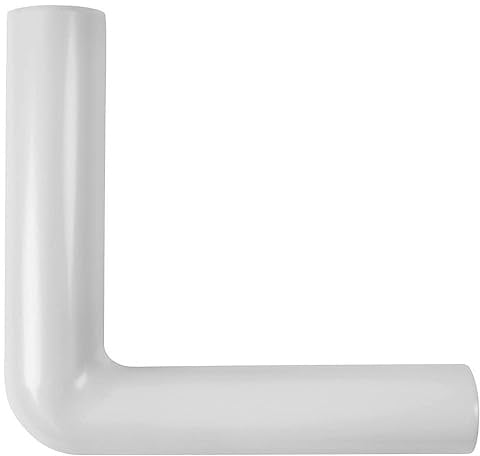 Belvit Topazio Spülrohrbogen Anschlussbogen Manhattan Grau 390x350mm Ø50mmxØ44mm 90°