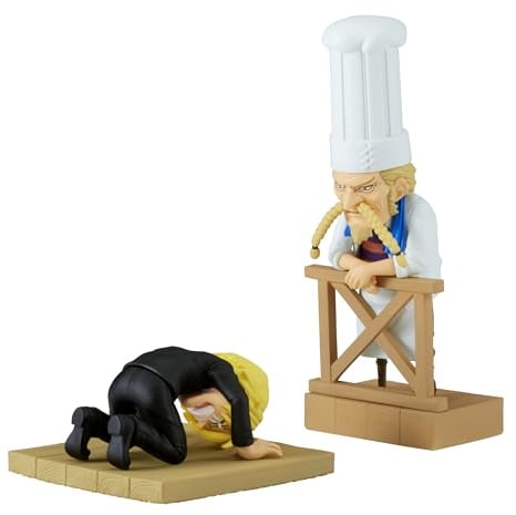 Banpresto Log Stories, 8 cm, Mehrfarbig, BP88986P Sanji und Zeff 2 One Piece - World Collectable