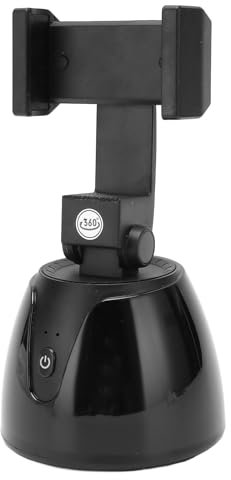 Trípode de Seguimiento Facial Automático, Soporte Portátil para Cámara de Teléfono con Rotación de 360°, No Requiere Aplicación, Batería Recargable de 2400 MAh