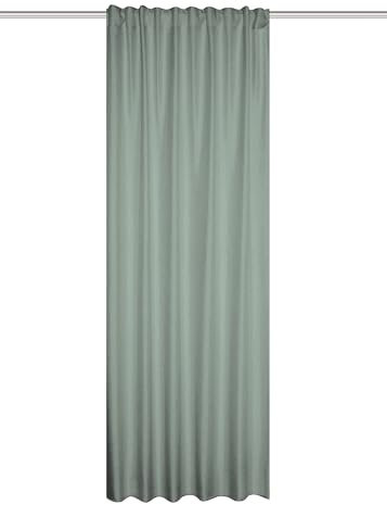 HOME WOHNIDEEN Thermoschal ESKAMIO Blickdicht, Leinenstruktur, Multifunktionsband, Farbe:grün, Größe:225 x 135 cm, Anzahl:1x