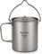 YIWENG Ultralight 750 ML Pot en Titane Portable Tasse à Eau en Titane avec Couvercle et poignée Pliable Camping en Plein air Cuisson Pique-Nique,Pot en Titane