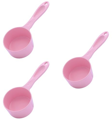 Beaupretty 3 Piezas Cuchara De Comida Para Mascotas Tazas Medidoras Para Alimentos Herramienta De Medición De Alimentos Para Mascotas Cucharas De Comida Para Gatos Comida De Gato