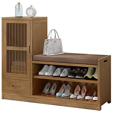 HEXEH Schuhregal Schuhregal, 3-lagiges Schuhregal, Aufbewahrungsregal – Sofa, Sitz, Wickelschuh-Organizer, Wohnzimmer, Schlafzimmer, Büro, Badezimmer, Flur, Schuhwechselhalterung Schuhschrank
