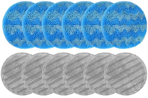 Elektrischer Wischmopp, Ersatzaufsatz für Dyson V15, V11, V10, V8, V7, Staubsaugerteile, Drehmopp, für harte Böden und Teppiche, ideal für klebrige Verschmutzungen und Tierhaare, 12 Stück