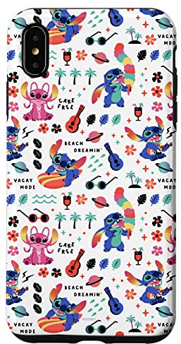 iPhone XS Max Disney Stitch and Angel Vacay Mode Print Case