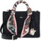 DKNY Women's Everyday Bag Satchel, Black/Gold