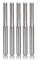 Reykentu 5 Pezzi Strumento di Carburo a Spirale a Due Flauti Fresatrici per Fresatrice Cnc, Punte di Fresatura del Legno per Compressione, 3,175 x 17 mm