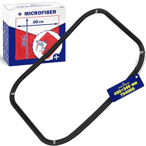 Joint Four 00754066 754066 450x340 mm pour Bosch Joint Porte Four Dispose de 4 Crochets - Kit Comprend un Chiffon Microfibre - Garantie de 10 Ans - MONTERAL