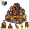TOPBSFARNY DIY Holzpuzzle Zauberhaus Architektonisches Modell 3D Mini Puppenhaus Möbel Kit mit Musikbewegung und LED-Lichtern Kreativer Raum Beste für Erwachsene Geschenk (ES015)