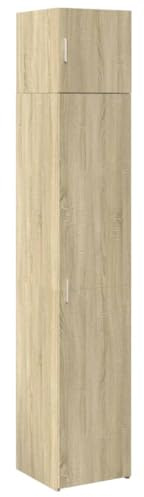 vidaXL Hochschrank Schmal Sonoma-Eiche 40x42,5x225 cm Holzwerkstoff