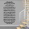 YOZYOOOZ Vinyl Wandtattoo Islamisch Muslim Arabisch Kalligraphie Wandtattoo Moschee Muslim Schlafzimmer Wohnzimmer Dekoration Aufkleber 42x78cm