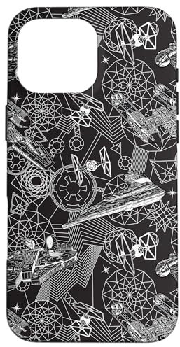 iPhone 16 Pro Max Star Wars Vehicles Geometric Galaxy Case