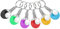 Porte-clés de Raquette de Tennis de Table, 6 Pièces, pour Sac de Sport, Pendentif d'ornement, Porte-clés de Tennis