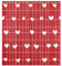 Grckit Autocollant magnétique pour lave-vaisselle Motif cœurs Rouge 58,4 x 66 cm