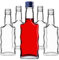 KADAX Bottiglie di vetro da 200 ml, 50 pezzi, bottiglie vuote con tappo a vite, piccole bottiglie di liquore da riempire, bottiglie di vino in vetro, bottiglie di grappa (blu)