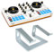Hercules DJControl Mix Ultra mobiler DJ-Controller mit keepdrum Laptopständer silberfarben