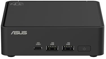 ASUS NUC 15 Pro, Mini PC Intel Core 5 210H, RAM da 96 GB DDR5-6400, SSD M.2, Scheda Grafica Integrata, Wi-Fi 7, Bluetooth 5.4, Compatibile con Windows 11 Pro e Windows 11 Home, Versione Slim, Nero