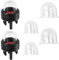 6pcs 188-512-1 Snap in Primer Bulb and 2 Size Primer Bulb Pump 188-12-1 0057003 0057004, Carburetor Chainsaw Carb Fuel Replacement Part for Small Engine for Craftsman Zama Walbro Blower (Transparent)