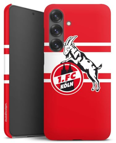 Premium Case kompatibel mit Samsung Galaxy S25 + Smartphone Handyhülle Schutzhülle matt 1. FC Köln Offizielles Lizenzprodukt Wappen