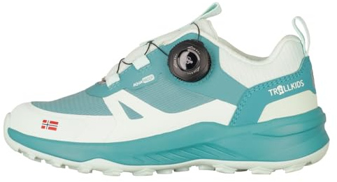 Trollkids Kids Trollfjord Hiker Low XT 38, Aqua Haze