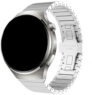 Srndsydak Correa de reloj acero inoxidable 22mm Compatible con Huawei Watch GT 4 3 2 Pro 46mm/Samsung Galaxy Gear S3/Amazfit GTR(Silver,For huawei gt2 46mm)