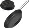 Poêle de Camping | Poêle de Cuisine 20 cm - Matériel de Cuisson Compact avec Manche Pliant Antiadhésif pour Dortoir Cuisine Four Extérieur Maison Randonnée Pique-nique Voyage