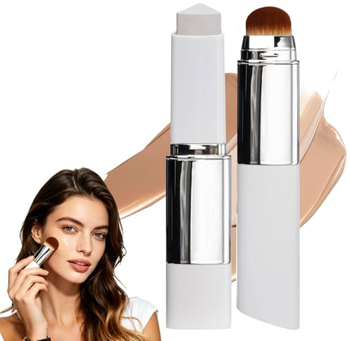 Facelove Foundation Stick No Caking & Creasing LSF 15 Der facelove foundation stick mit pinsel zieht sofort ein Anti-Aging Pflege für Reife Haut ab 40, Schwereloses Gefühl & Natürlicher Glow