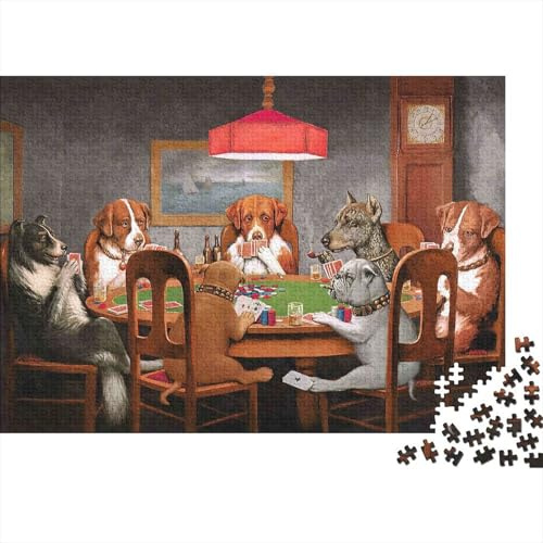 Hunde bei Einer Versammlung 1000 Teile Puzzle für Erwachsene 52x38cm/1000pcs