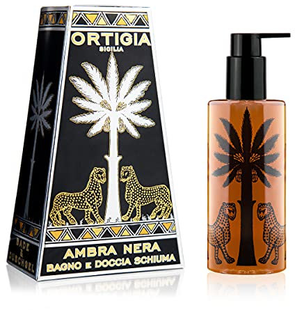 Ortigia Sicilia Ambra Nera, Bagno e Doccia Schiuma, 250 ml