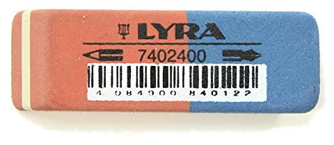 LYRA Pencil & Ink Rubber ERASERS - German Made Twin Pack