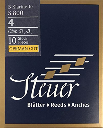Steuer Blatt BB-Klarinette Blue Line S800 deutscher Schnitt 10er-Packung Gr.4