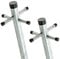 WatsonLok 2.4m Twin Pack Galvanised One Piece Washing Clothes Post Line