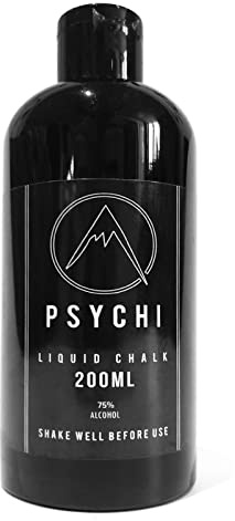 Psychi, gesso liquido per arrampicata, ginnastica, sollevamento pesi, pole dance, crossfit, White, 200ml