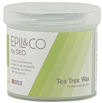 Epil & Co Tea Tree Wax by Deo 425g x 1 Pot - Waxing Leg Body Arm (8904)