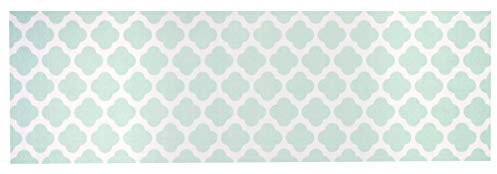 Zala Living Cook & Clean Läufer – rutschfest Teppichläufer Flachgewebe Kurzflor Teppich Küchenteppich Waschbar Küchenläufer Flair für Flur, Küche, Wohnzimmer – Mint, 45x140cm