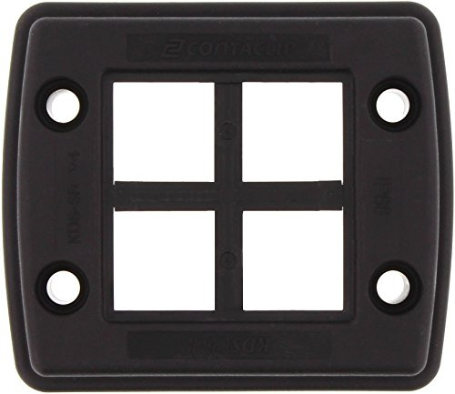 CONTA-CLIP 28602.4 KDS-Set 1-4 BK Kabeldurchführung KDSClick, bestehend aus Rahmen und Inlay, Schwarz