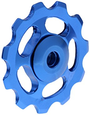 Perfeclan Umwerfer Umlenkrolle, Fahrrad Fahrrad 11T Stützrad Aluminiumlegierung Umwerfer Führungsrolle Umlenkrolle Ersetzen 4 Farben Zur Auswahl - Blau