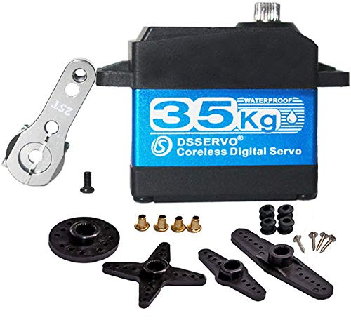 ANNIMOS 35KG Coreless Digital Motor Servo 7.4V High Speed Stainless Steel Gear High Torque Waterproof Standard Baja Servos